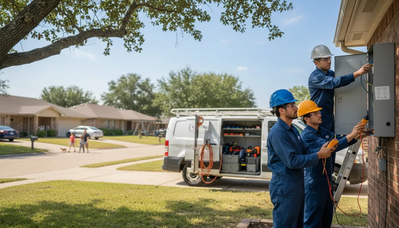 Certified electrician providing emergency electrical services in Rockford, IA